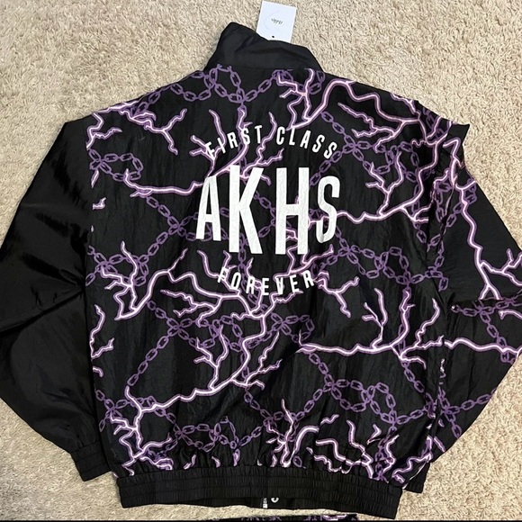 NEW Adika Jacket & Pants Set Women’s Medium Lightening & Chains Retro 80’s - Picture 4 of 4